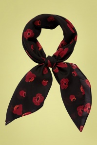 Erstwilder - Remembrance Poppy Scarf in Black and Red