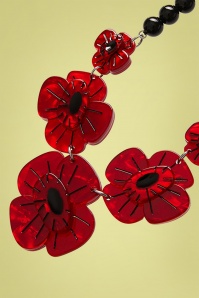 Erstwilder - Remembrance Poppy Necklace en Rouge 3