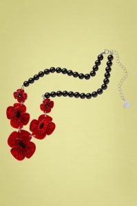 Erstwilder - Remembrance Poppy Necklace en Rouge 4