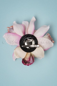 Collectif Clothing - Aaliyah orchidee haarbloem in lichtroze 2