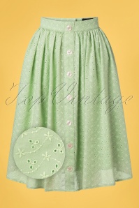 Bunny - 50s Celia Swing Skirt in Mint