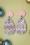 Easter Egg Earrings in Pastel Pink and Lavender