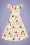 Collectif 41757 Dolores Vegetable Medley Swing Dress Cream 20220324 021LW