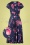 Vintage Chic 41860 Dress Navy Flowers Pink 20220322 502Z