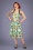 Banned 41198 Tropical Palms Halter Swing Dress Green 20220126 040MW