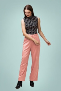 4FunkyFlavours - Run Away Trousers Années 60 en Rose To Love 3