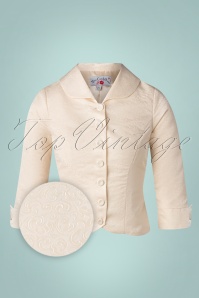 Miss Candyfloss - Clara Citra Bride blazer in opaal 2