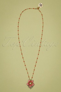 Sweet Cherry - 50s Tripple Pearl Rose Necklace in Gold