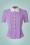 Vixen 40991 Lace collar SS blouse Purple 221221 002W