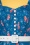 Vixen 40963 Nautical Print Blue Button Detail Flare Dress Navy 12282021 000006W