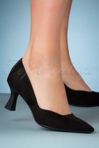 | Zapatos de salón Giselle Suedine de los años 50 en negro