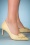 Zapatos de tacón de cuero Tiffany de los años 50 en limón suave