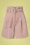 50er Pia Pinstripe Paperbag Shorts in Pink