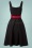 Vixen 40957 Dress Black Heart Button Belt Red 20220325 607W