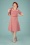 50s Cordelia Collar Swing Dress in Pink