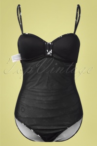 Vive Maria - 50s Pick the Cherry Swimsuit in Black 4
