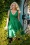 The Harper Swing Dress in Emerald Green