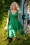 Glamour Bunny - The Harper Swing Dress in Emerald Green