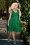 Glamour Bunny - The Harper Swing Dress in Emerald Green 3