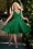 Glamour Bunny - The Harper Swing Dress in Emerald Green 2