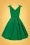 Glamour Bunny - The Harper Swing Dress in Emerald Green 5