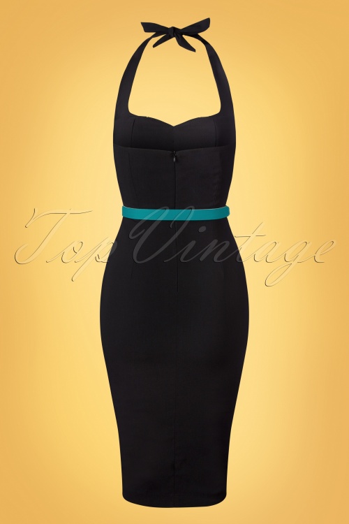 Glamour Bunny - The Bonnie Pencil Dress in Black 5