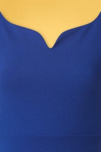Vintage Chic for Topvintage - Carin Swing Dress Années 50 en Bleu Roi 3