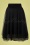 50s Mendy Mesh Layer Skirt in Black