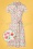 60s Gilberte Berries Dress in Blanche Cream