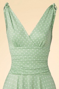 Vintage Chic for Topvintage - Collection Anniversaire ~ Grecian Dots Dress Années 50 en Menthe 3
