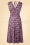 Vintage Chic 42638 Dress purple Flowers Pinkorange 220308 611W