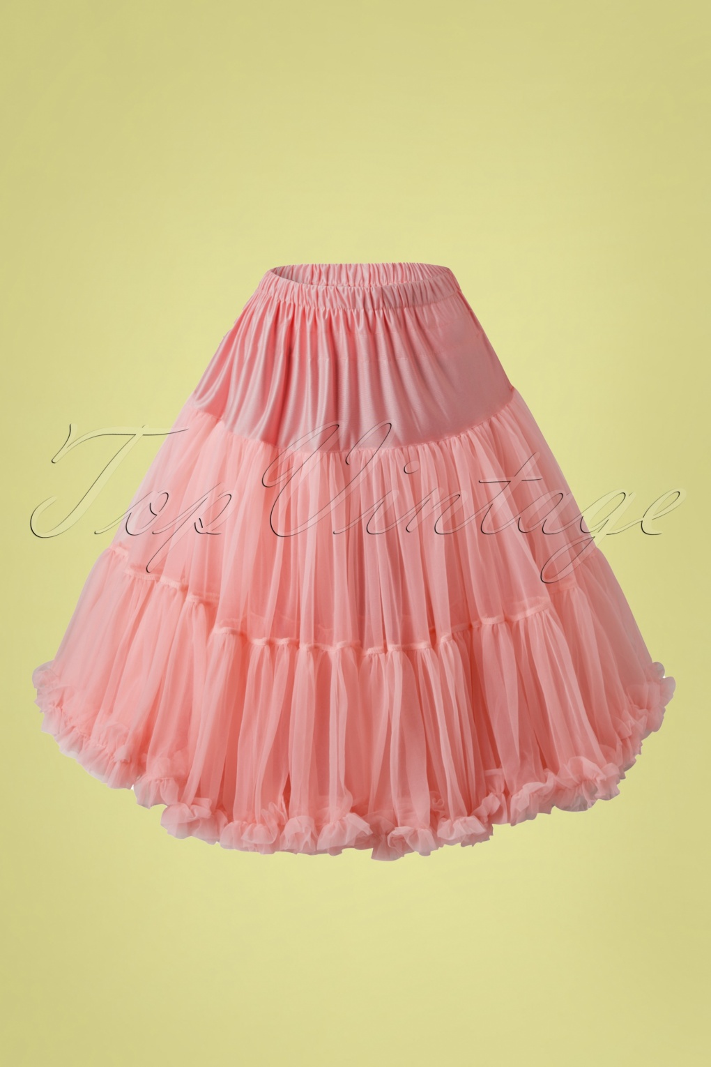 Rockabilly swing and jive pink cotton petticoat 