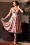 50s Caroline Blush Swing Dress in Rose