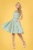 Chrissy Floral Swing Dress Années 50 en Vert Printemps