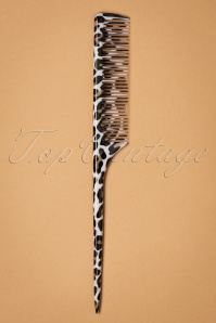 The Vintage Cosmetic Company - Wickedly Wild Tail Kamm in Leopard