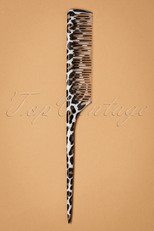The Vintage Cosmetic Company - Wickedly Wild Tail Comb in Leopard