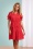 70s Ayen Broderie Dress in Red