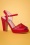 Lulu Hun 42260 Melita High Heels Shoes Red 20220408 613 W