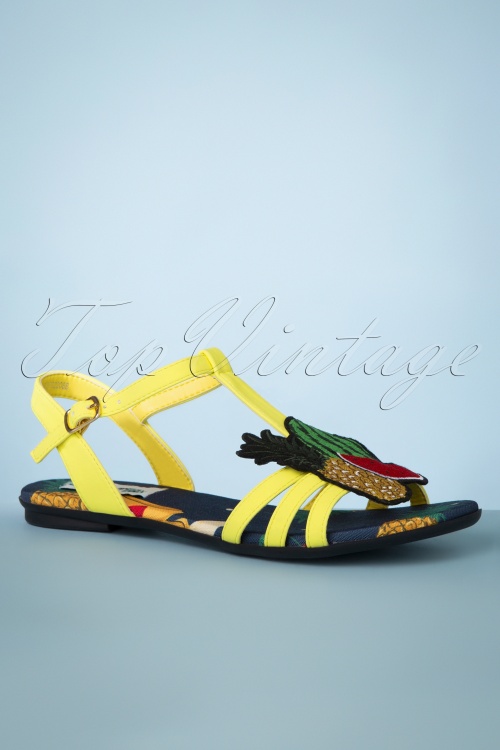 Lulu Hun - Lottie Fruits sandalen in geel 2