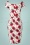 Vintage Chic 41410 Dress Pencil White Flowers Red Pink 20220407 609W