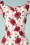 Vintage Chic 41410 Dress Pencil White Flowers Red Pink 20220407 603V