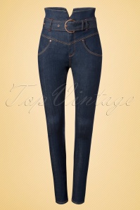 Rock-a-Booty - Babe skinny jeans in denimblauw 3
