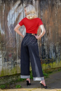 Rock-a-Booty - Marilyn Jeans Années 50 en Bleu Foncé 2