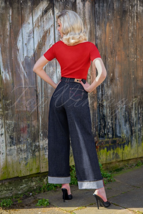 Rock-a-Booty - Marilyn jeans in donkerblauw 2
