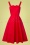 Shayen Swing Dress Années 50 en Rouge