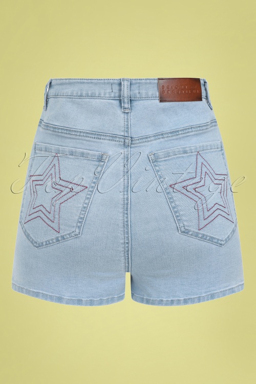 Bright and Beautiful - Bijou Star Shorts in Jeansblau 2