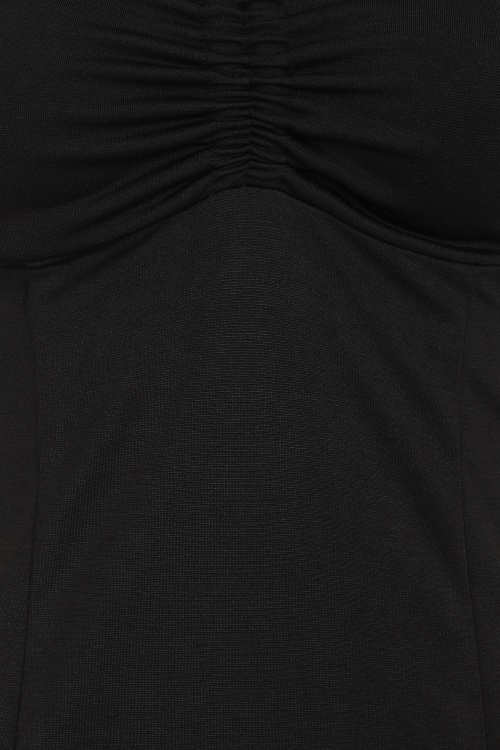 Collectif Clothing - Angelina Maxi Dress Années 50 en Noir 4