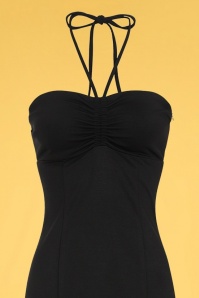 Collectif Clothing - Angelina Maxi Dress Années 50 en Noir 2