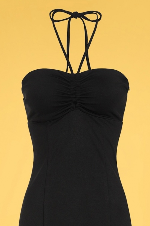 Collectif Clothing - Angelina maxi jurk in zwart 2