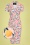 Collectif 41803 Caterina Floral Whimsy Pencil Dress Multi 20220411 020LZ